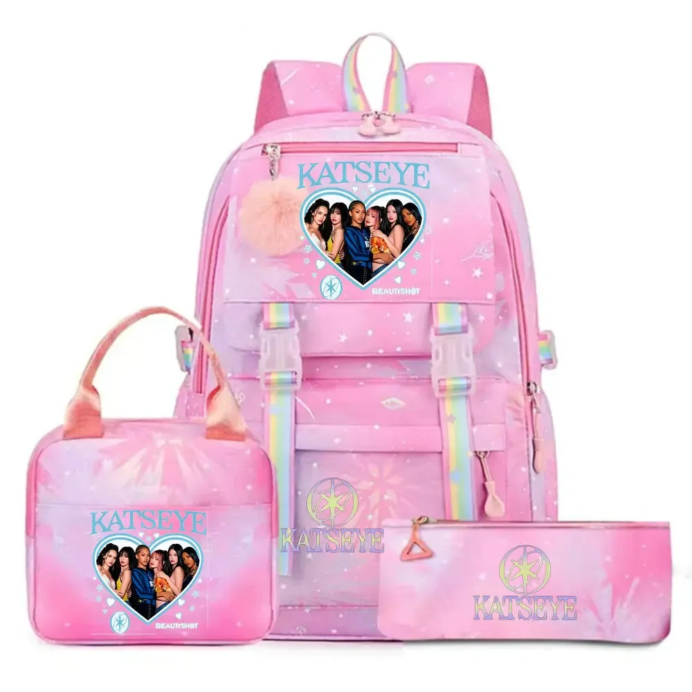 sac dos toile tissu doux motifs graphiques bandes arc ciel poignées rétractables sangles coussin air grande capacité unisexe voyage école