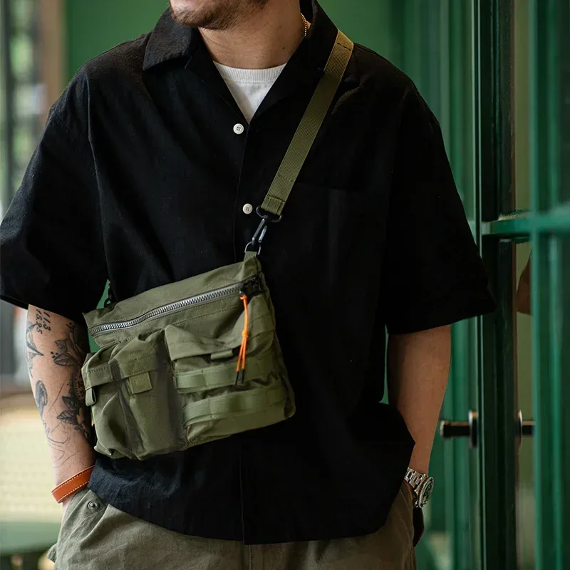 maden-petit sac à bandoulière multifonctionnel pour homme, style montagne, sac de taille, côté initié, extérieur, japon, nouveau, 2023