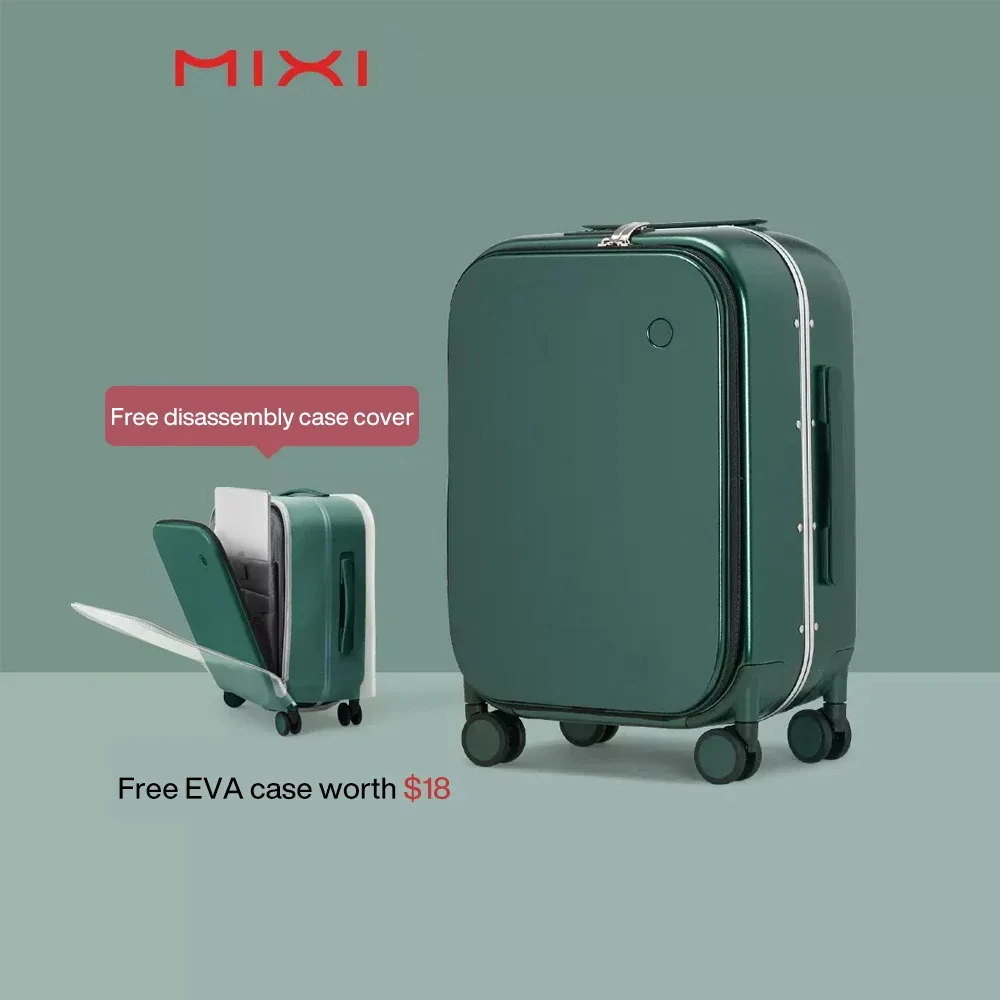 mixi marque design de luxe valise à main en polycarbonate voyage bagage roulant avec roues spinner serrure tsa 18 20 pouces