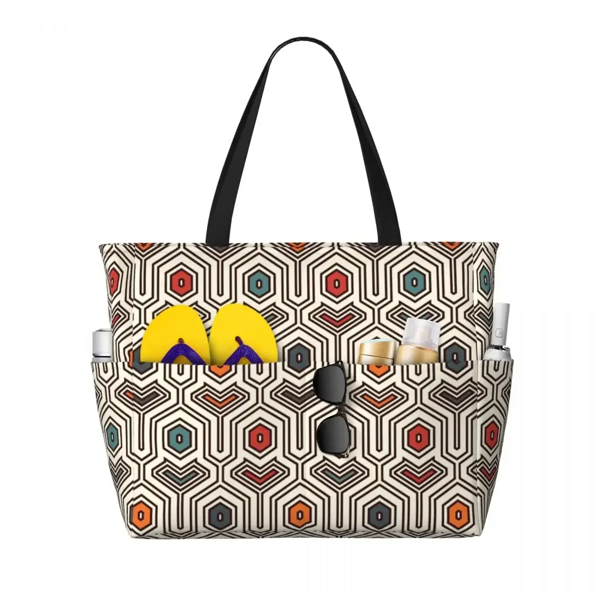 sac fourre-tout personnalisé en tissu kente africain pour femmes, grande capacité, sacs de voyage traditionnels ethniques africains ankara plage salle de sport
