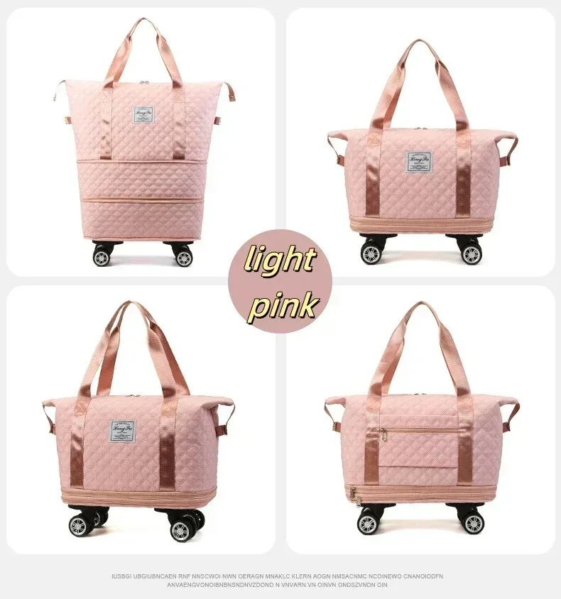 sac de rangement observateur et pliable de grande capacité, sacoche à roulettes universelle pour voyage, dehors, yoga, mathiation sèche