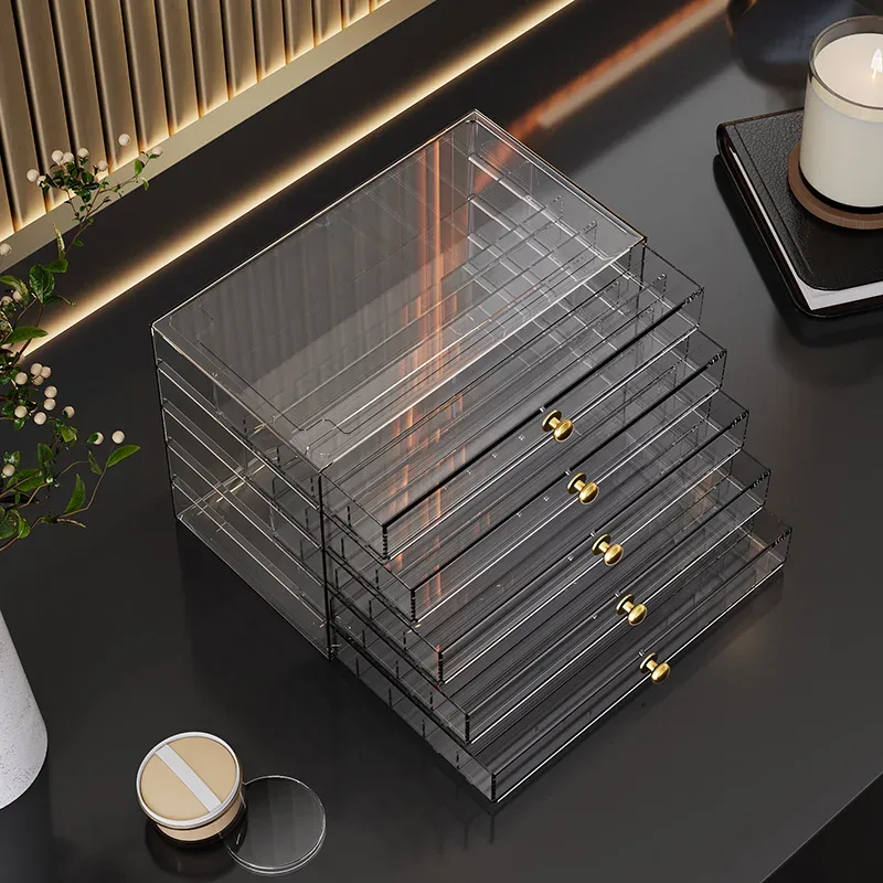 boîte de rangement pour bijoux sur le thème des animaux de compagnie, style tiroir, 25 compartiments, 3 couches, haute dureté, boîte organisateur de bijoux de luxe