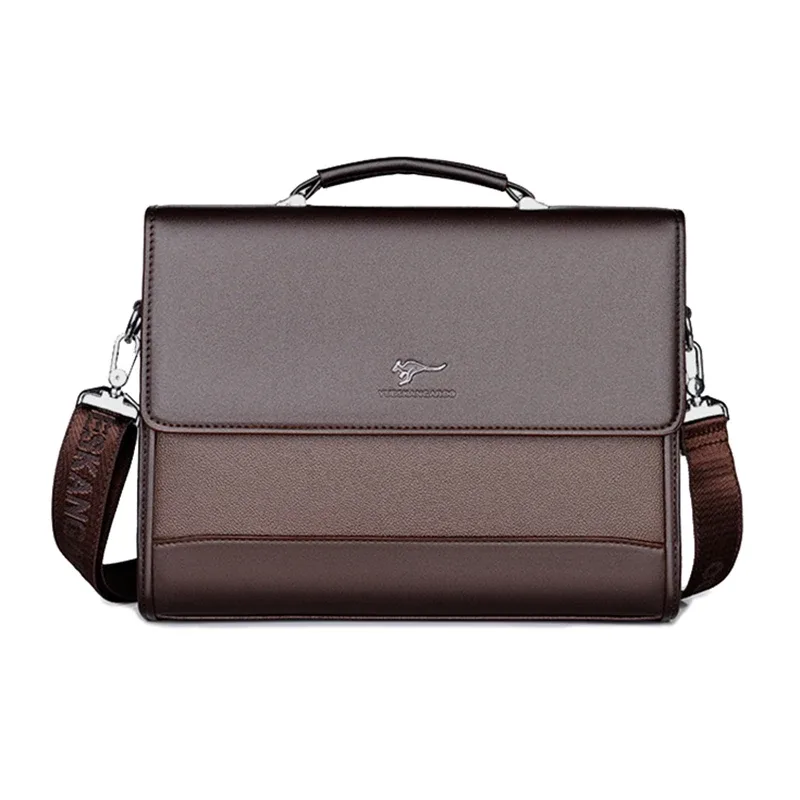 porte-documents en cuir pu pour hommes, sac à main de styliste, mode business, messager à bandoulière, organisateur pour documents