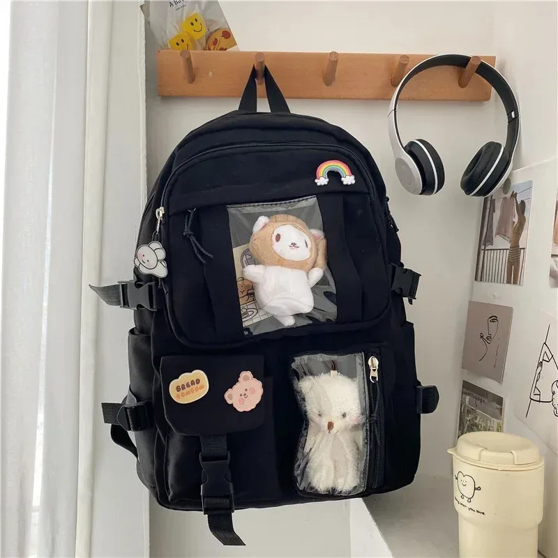 sac à dos grande capacité pour fille, sac à dos d'étudiant unique et mignon