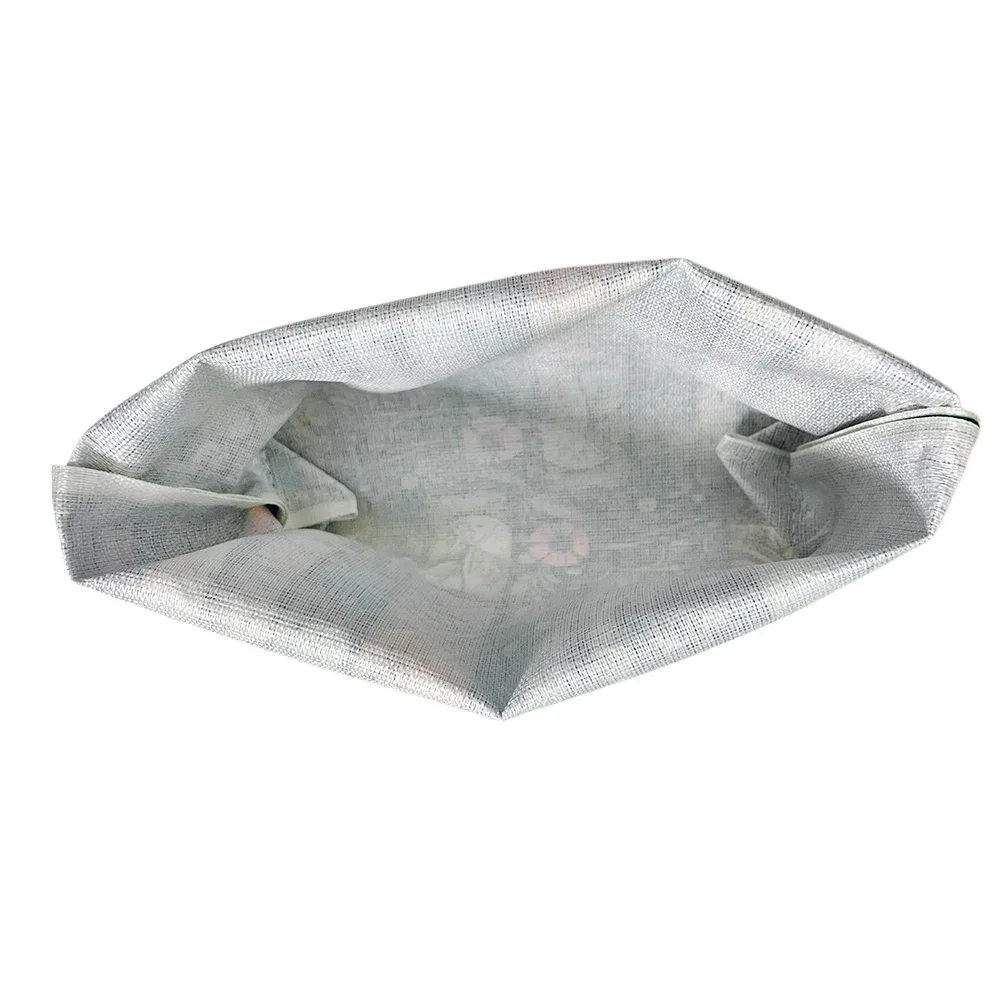 trousse de maquillage chic en polyester à pois, jolie pochette à cosmétiques à la mode avec fermeture éclair, organisateur de voyage portable, trousse de toilette cadeau