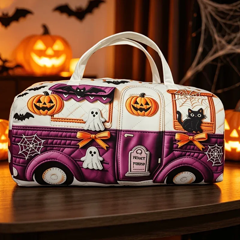 sac à dos matelassé de style gothique pour halloween, idéal pour les activités de plein air, sac de voyage avec une grande capacité, style décontracté et original pour les fêtes.
