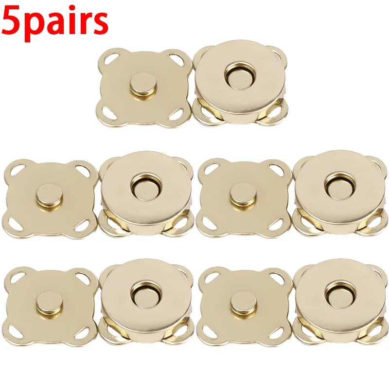 fermoirs magnétiques en métal pour couture, 14/18mm, pour sac à main, bricolage, cadenas, épingles à fleur de prunier, lèvent artisanaux pour vêtements