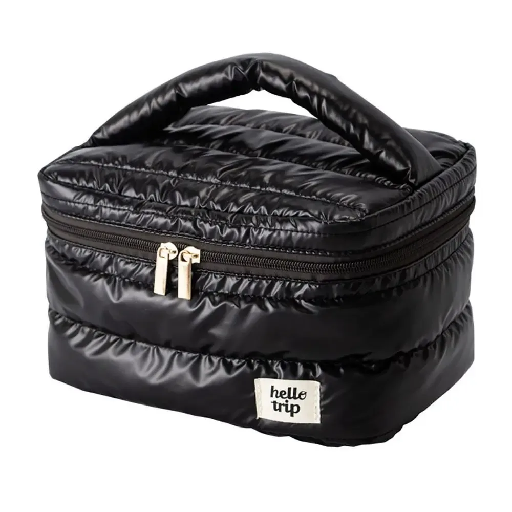 sac de maquillage grande capacité tendance, organisateur de voyage portable, trousse de toilette multifonctionnelle