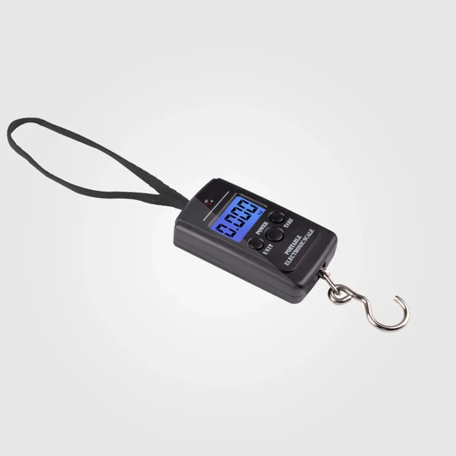 40kg multifonctionnel mini électronique numérique portable balance suspendue pèse outil pour pêche bagages valise voyage crochet balances