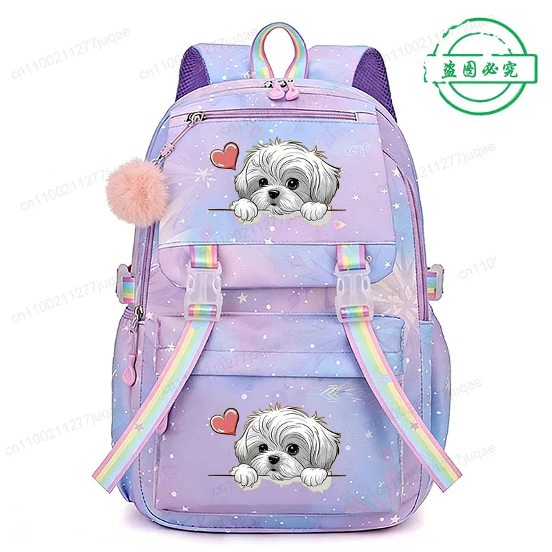 sac à dos amusant pour enfants, motif chien anime, pour filles et garçons, sacs d'école décontractés, sac à dos de voyage, cadeau