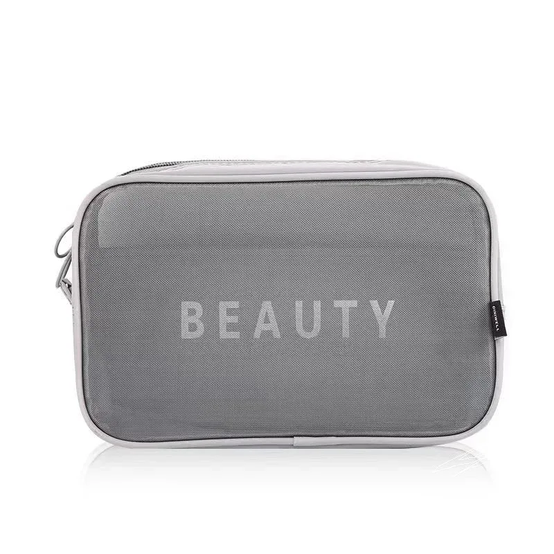 trousse de maquillage pour femmes, sac de voyage, trousse de toilette, trousse de rangement, sacs de maquillage à fermeture éclair, sac à cosmétiques en maille transparente