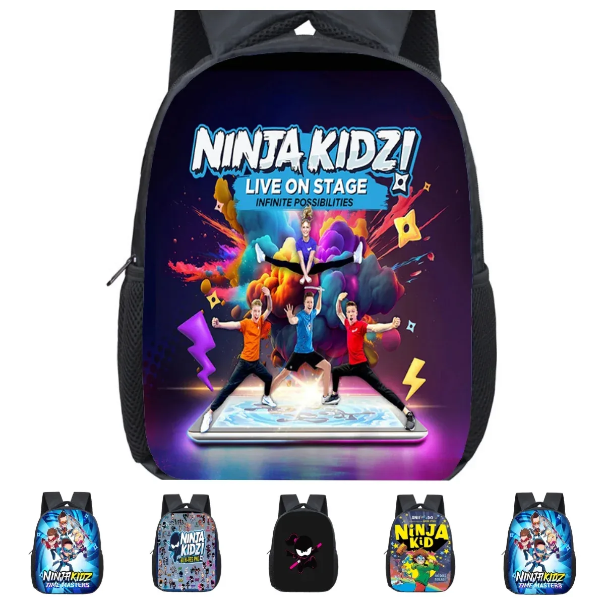 sac à dos ninja kidz pour enfants de 12 pouces, sac à livres pour la maternelle, sacs d'école à la mode pour enfants, sac à dos de voyage décontracté, sac à double épaule