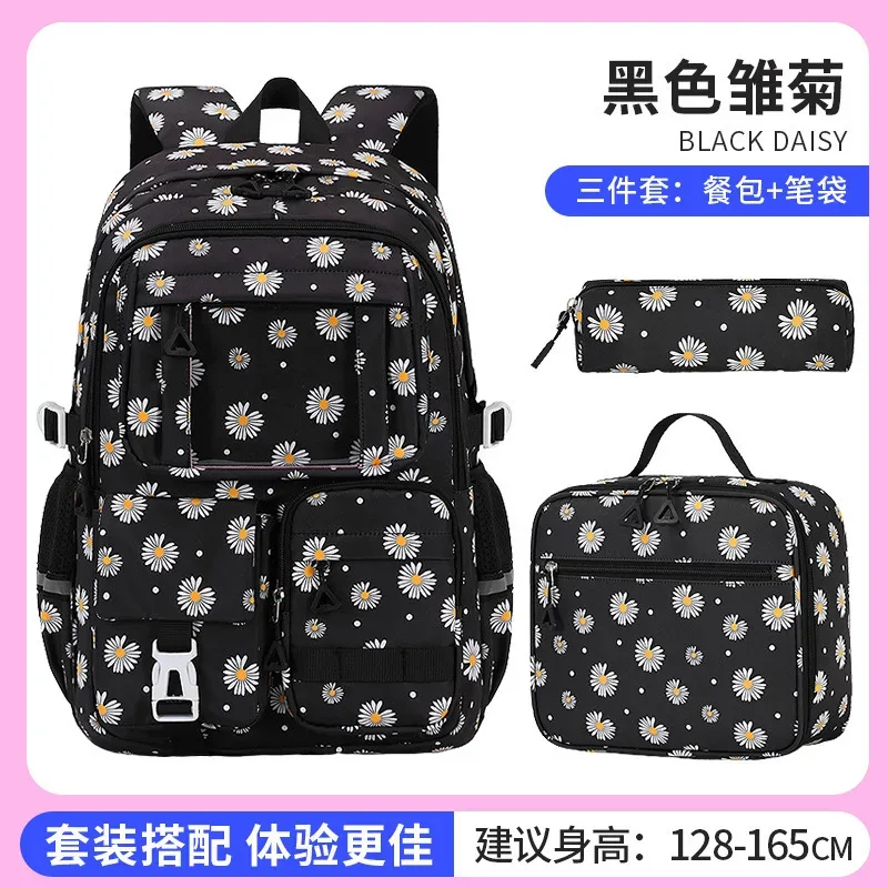 3 pièces/ensemble enfants sacs d'école filles adolescent livre sac jeunesse école sac à dos voyage junior lycéens sac à dos pour ordinateur portable