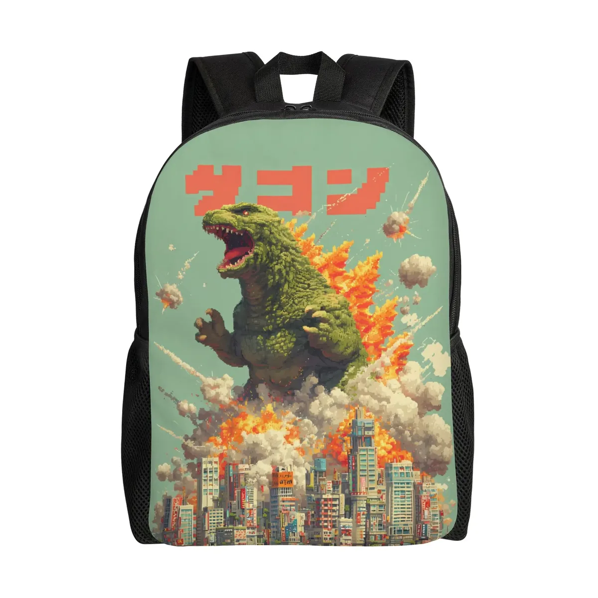 sac à dos imprimé en 3d godzillaed, sacs à dos de randonnée, sacs d'école de haute qualité pour étudiants, grands sacs de lycée, sac à dos esthétique
