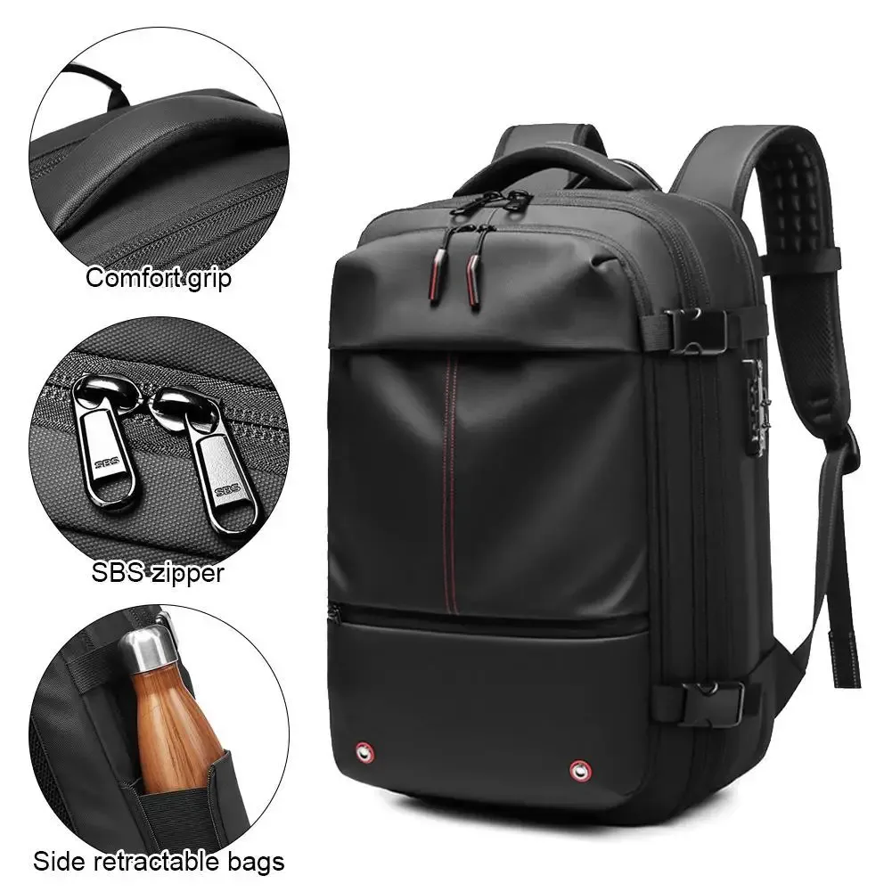 sac à dos de voyage à compression sous vide, sac à dos d'école de grande capacité pour affaires, sac à dos de randonnée en plein air