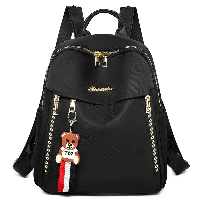 nouveau sac à dos simple pour femmes, à la mode, polyvalent, décontracté, grande capacité, niche, double épaule, pour dames
