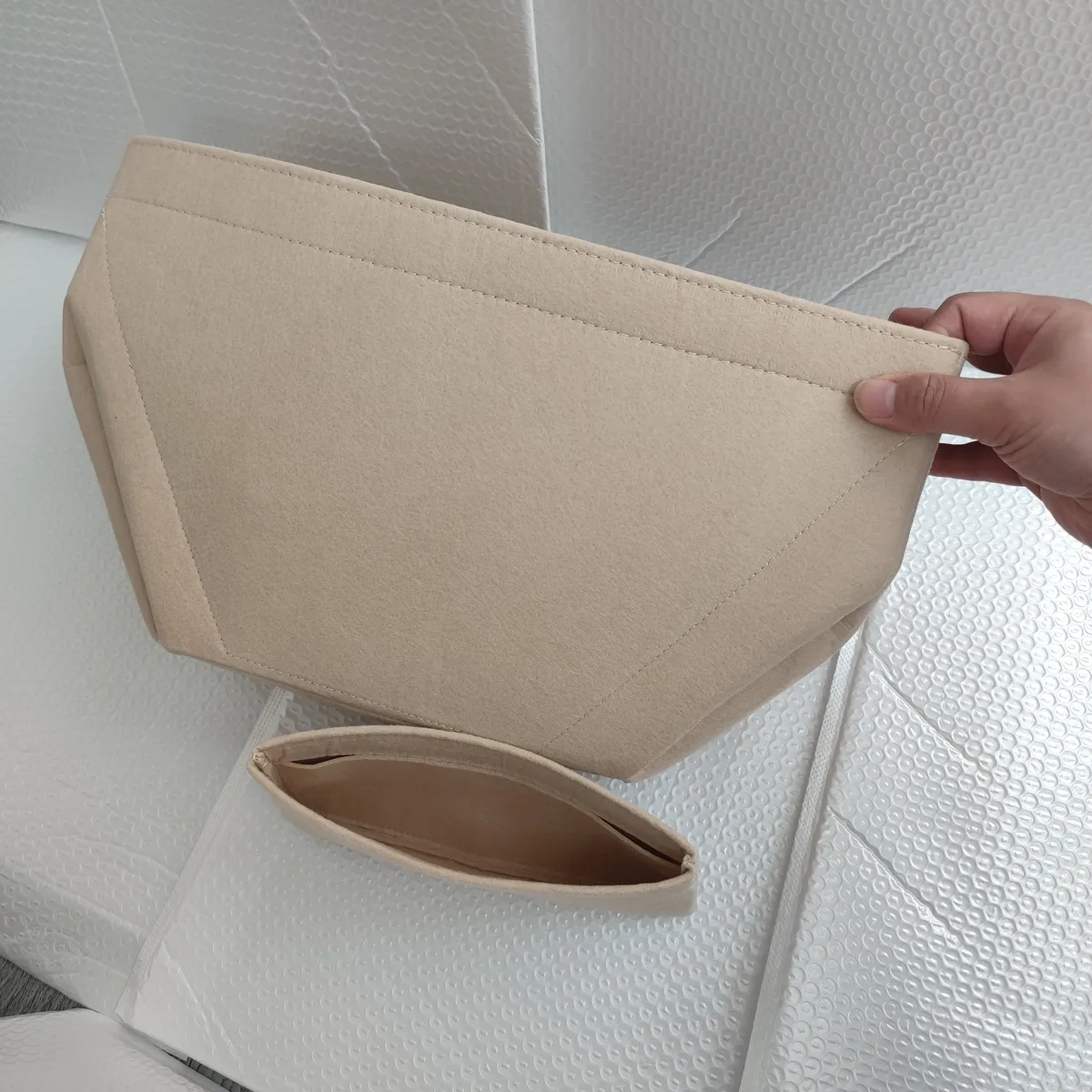 Organisateur d'insertion pour sac fourre-tout Cyme, pochette de rangement de doublure et sac à main de doublure intérieure d'organisation adapté au Mini fourre-tout Cyme