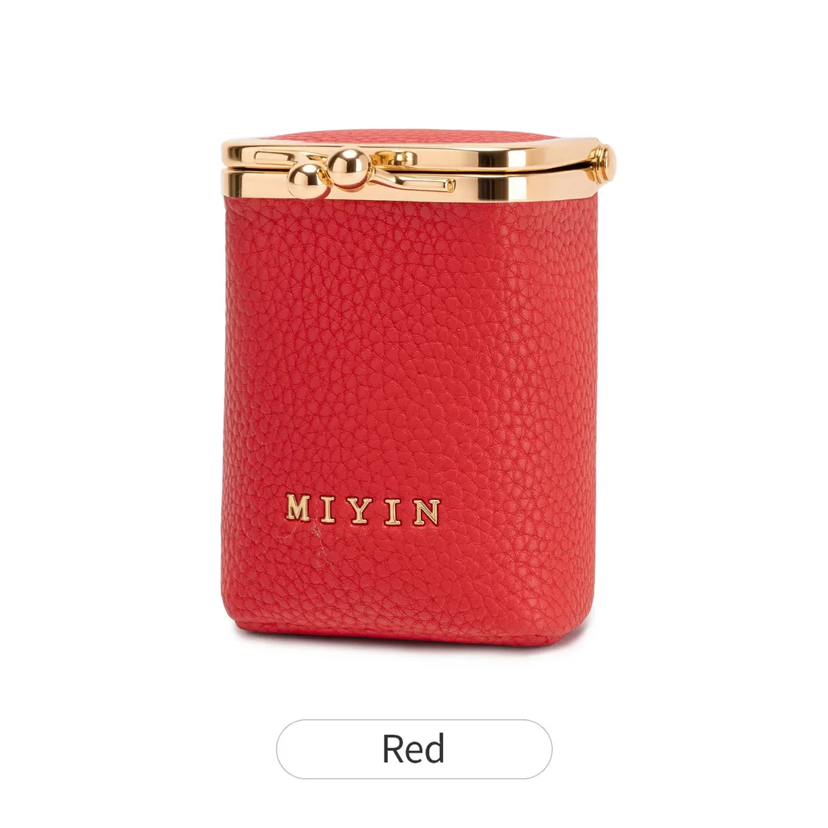 pochette de rangement pour rouge à lèvres imprimé léopard, mini sac de maquillage portable en cuir microfibre pour femme, simple, pour bijoux, écouteurs et monnaie, avec m