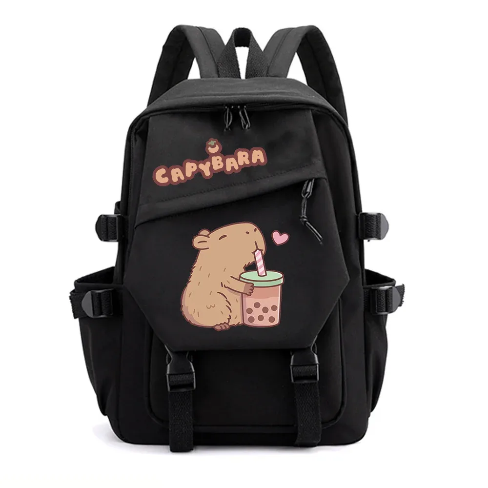 nouveau sac à dos capybara pour la saison de rentrée scolaire, unisexe, pour étudiants, voyage, étude, sac à dos scolaire à double bretelle