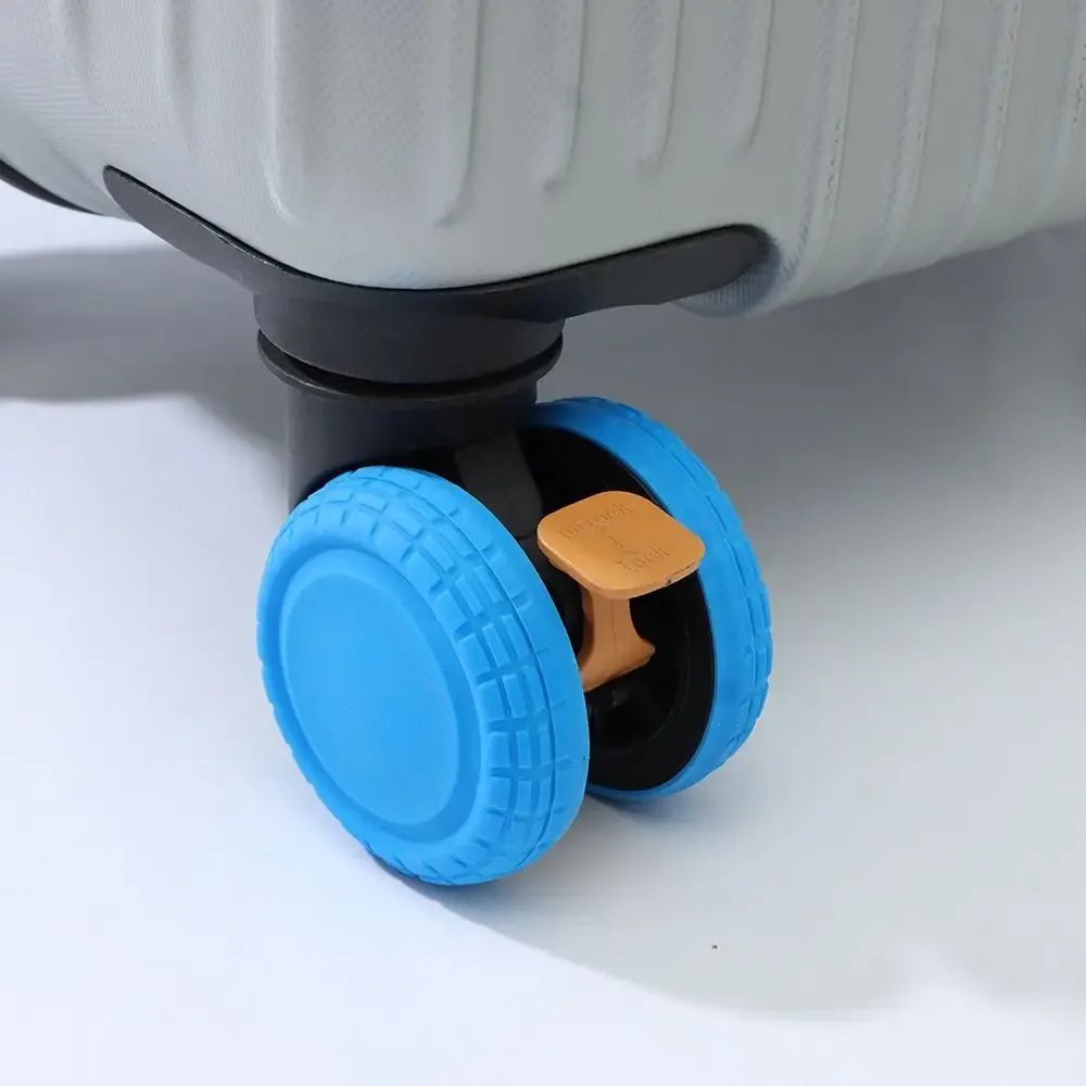 protège-roues de valise en silicone, réduit l'usure des roues, protections silencieuses pour roulettes de bagages de voyage, couvre-roulettes de valise à roulettes