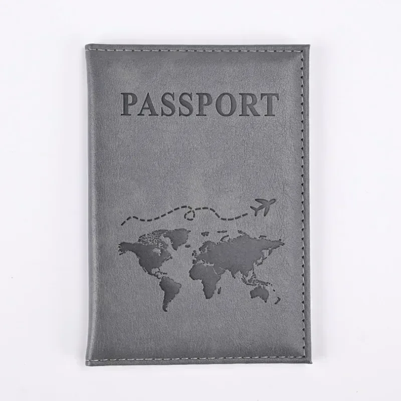 porte-passeport vintage en pu, couverture de passeport, couverture de protection pour passeport de voyage, porte-carte d'identité et de crédit, accessoires de voyage