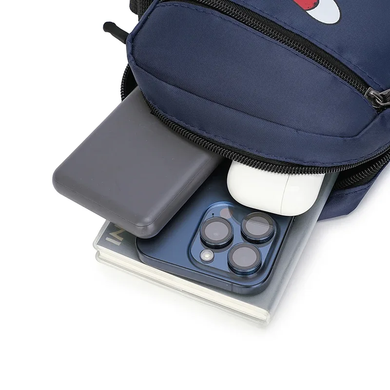 sac à bandoulière oxford décontracté pour hommes – pochette pour téléphone unisexe avec sangle réglable (sac de taille et sac de poitrine de voyage)