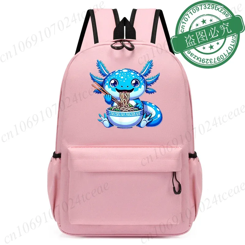 boba axolotl sacs kawaii enfants sac à dos enfants dessin animé maternelle sac d'école cartable retour à l'école bookbag mochila bookbag