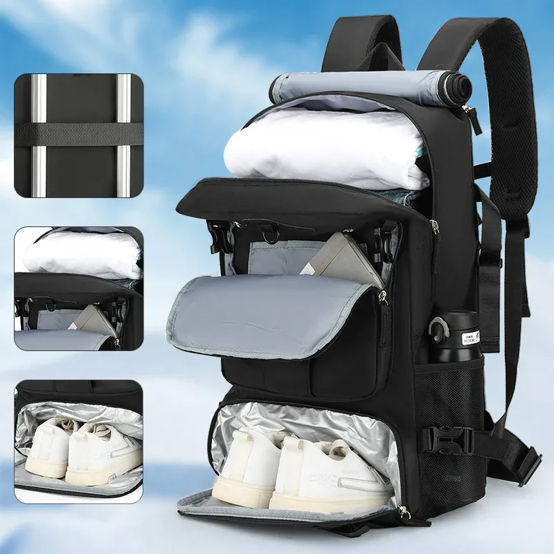 nouveau sac à dos de voyage extensible grande capacité pour hommes, idéal pour l'extérieur, 80 litres