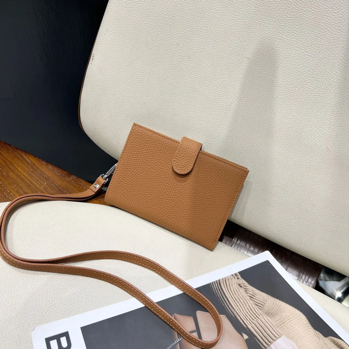 porte-passeport ultra-fin en cuir véritable avec nom personnalisé, nouveau porte-carte multifonctionnel, porte-billets, sac de rangement
