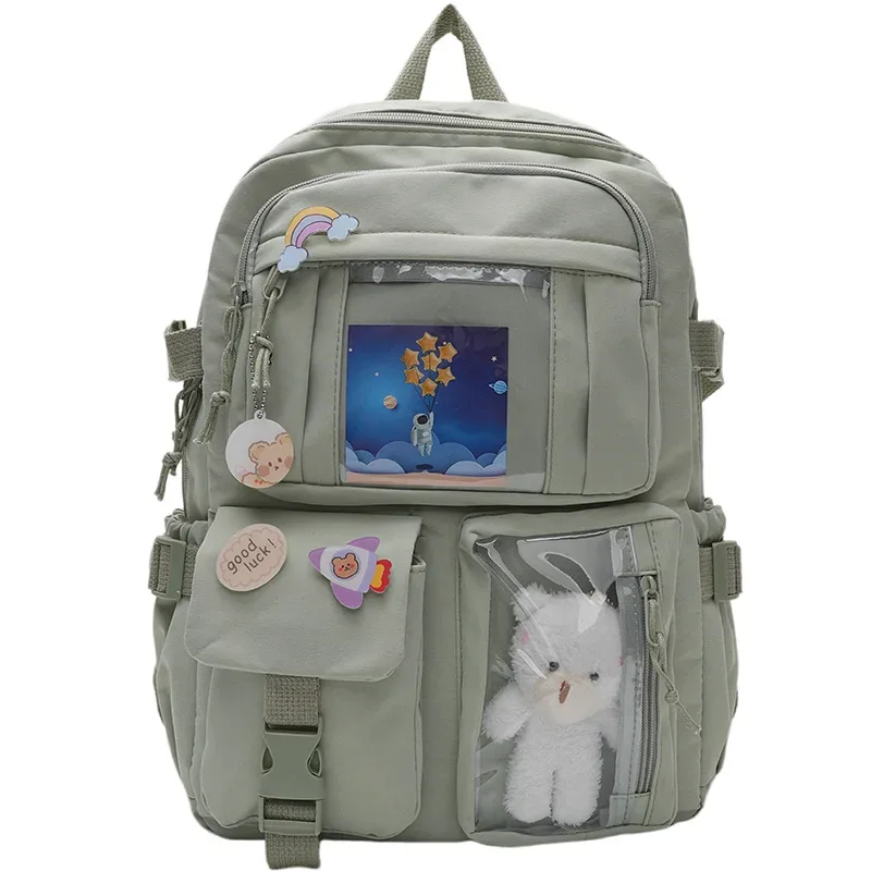 sac à dos de style japonais pour filles, sac mignon de style coréen kawaii, sac d'étudiant pour le campus, sac à dos décontracté grande capacité pour ordinateur portable 2026