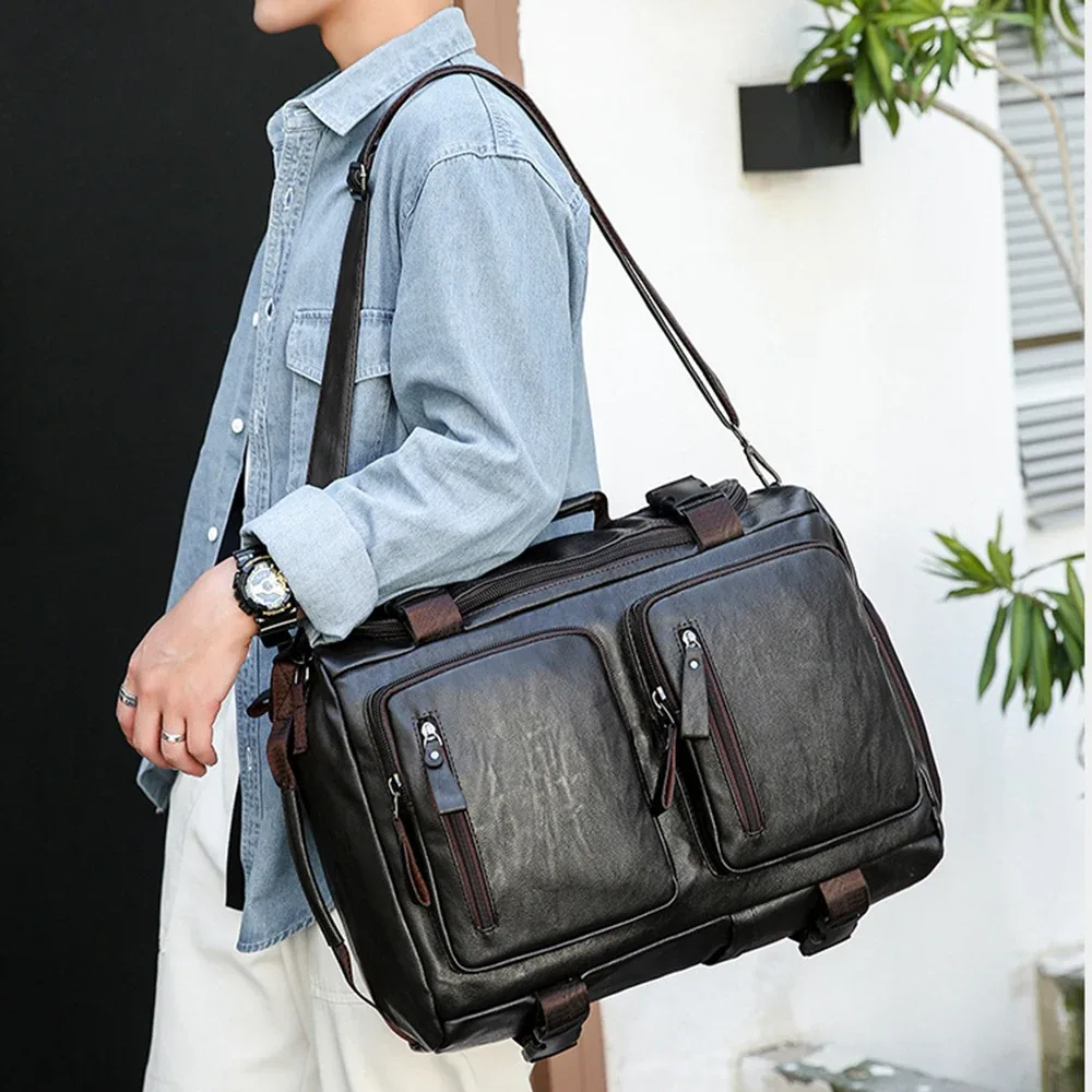 geestock sac de voyage polyvalent convertible grande capacité sac à dos sac à bandoulière sac à main décontracté sac à dos de voyage d'affaires