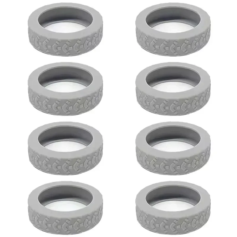 protector wheel set silica gel soundproof shock absorber voyage accessory grey black blue orange violet