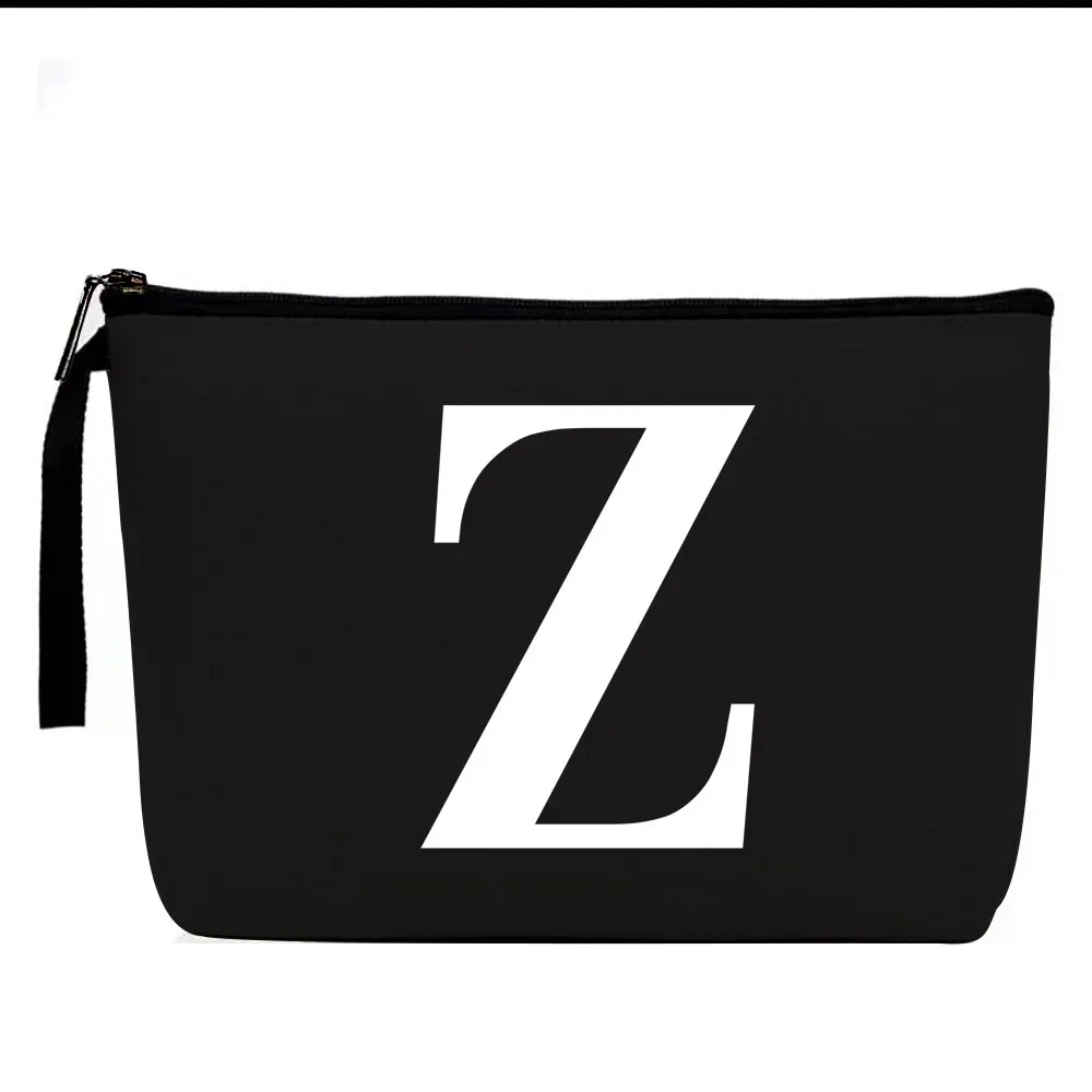 sac à cosmétiques à motifs de lettres, trousse de maquillage, organisateur d'articles de toilette, pochette de rangement de lavage, étui de maquillage pour cadeaux de mariage