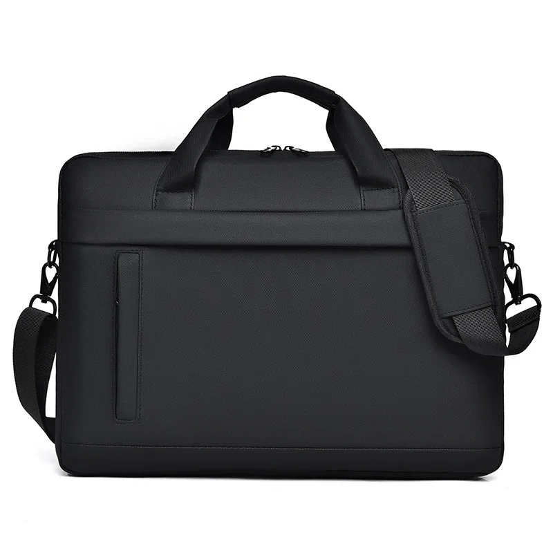sac fourre-tout pour ordinateur portable, mallette d'affaires, bretelles réglables, fermeture à glissière – parfait pour l'école, le bureau et les déplacements quotidiens.