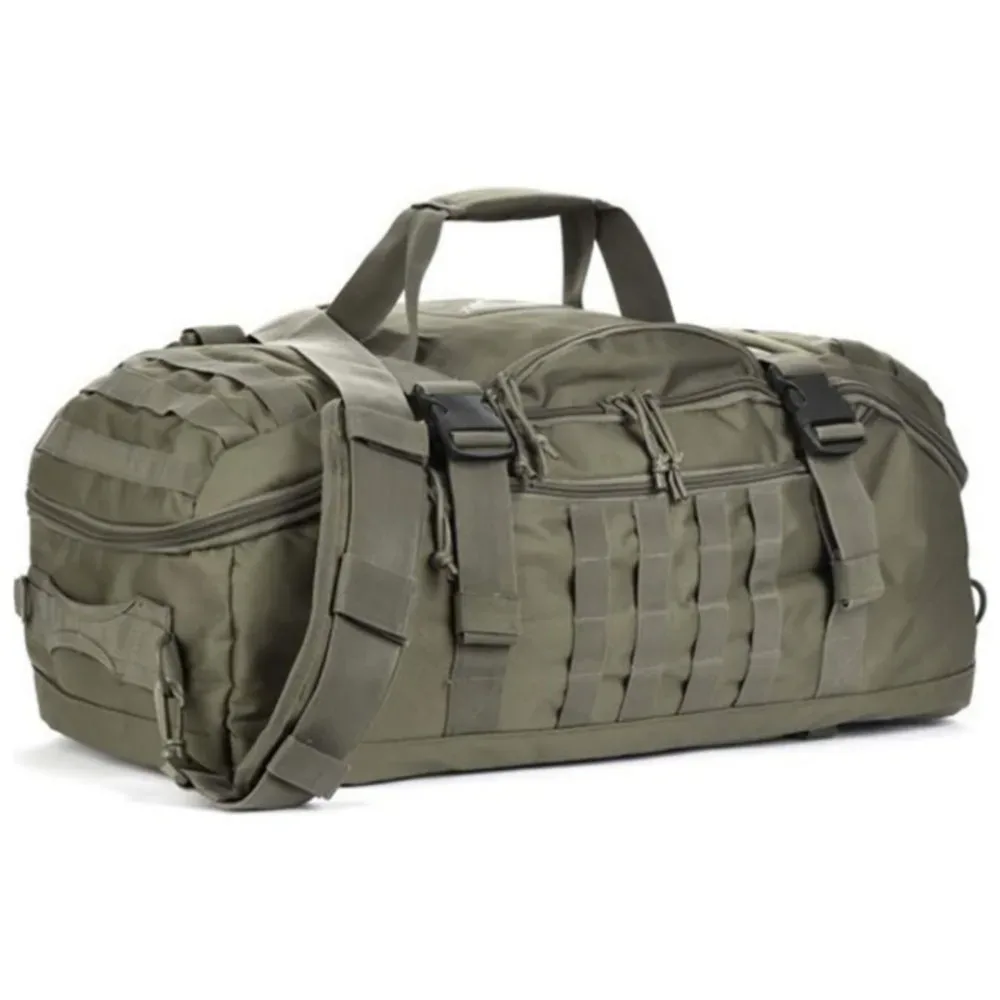 sac à dos tactique 3-en-1, sac de voyage, sac de sport grande capacité, sac à bandoulière imperméable pour la randonnée, le camping et la gym