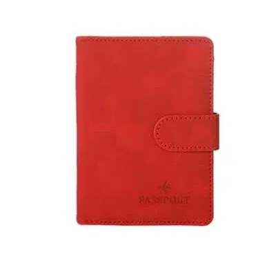 porte-passeport en cuir couvre étui étanche voyage carte de crédit portefeuille mignon passeport livre pour femmes/hommes boucle passeport couverture