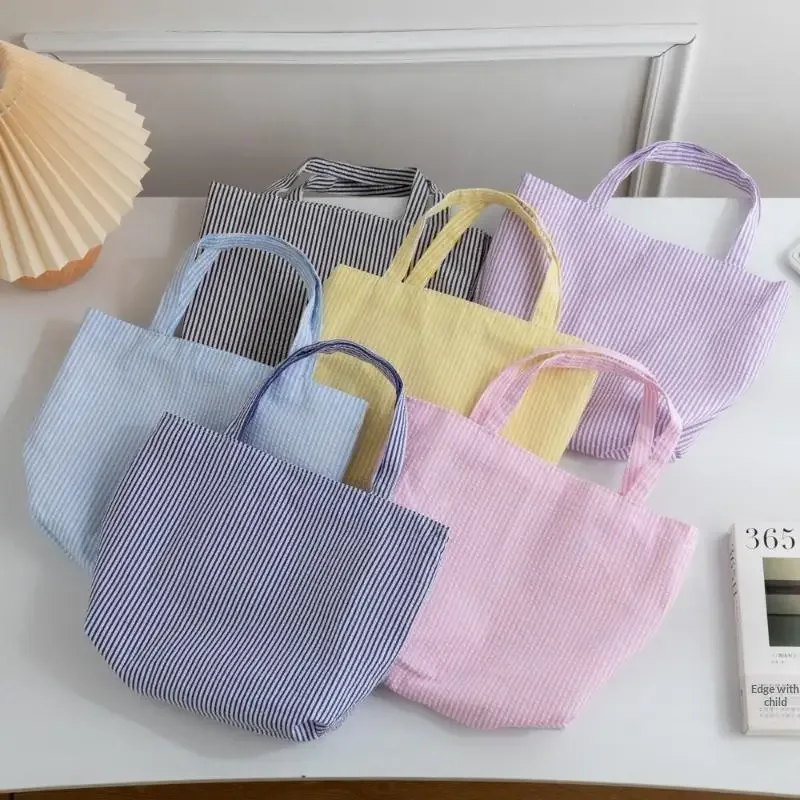 Sac fourre-tout à motif rayé, sac à bandoulière matelassé assorti à tout, sac de shopping de grande capacité, 1 pièce