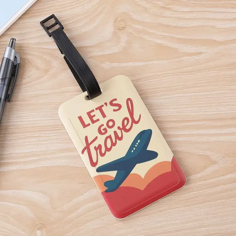 accessoires de voyage : étiquettes de bagage créatives en silicone, motif animal de dessin animé, porte-adresse d'identification pour valise, étiquette portable
