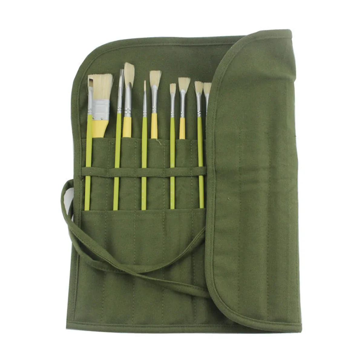 sac de rangement pour pinceaux de peinture et toiles, 22 compartiments pour pinceaux d'aquarelle et de gouache, sac de rangement pour pinceaux de calligraphie, sac à stylos enroulable