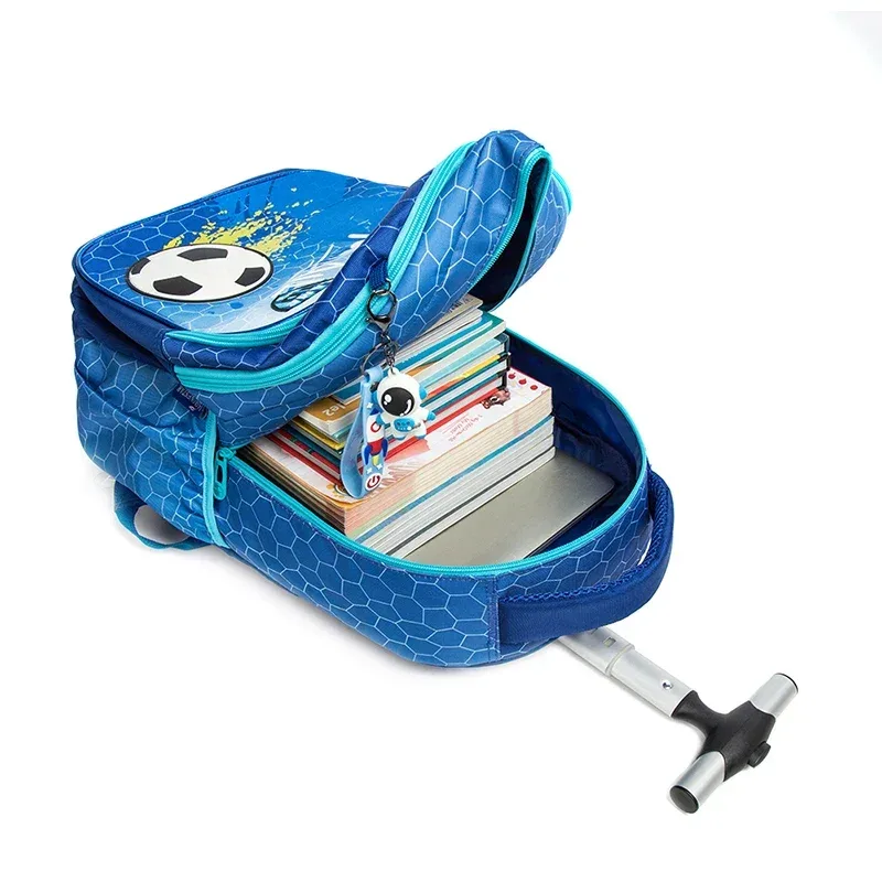 sac à dos à roulettes pour enfants, sac à dos à roulettes pour garçons, sac à roulettes d'école, ensemble de sacs à bagages de voyage pour enfants