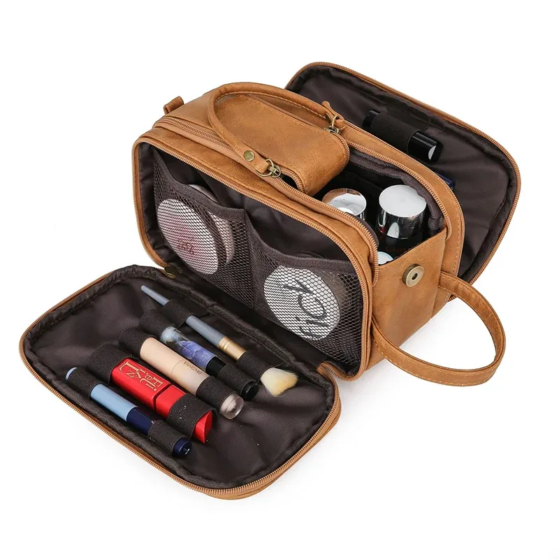 trousse de toilette multi-poches pour femmes et hommes, trousse de voyage, trousse de maquillage, trousse de présentation étanche, trousse de maquillage cosmétique, trousse d'évaluation, nouveau