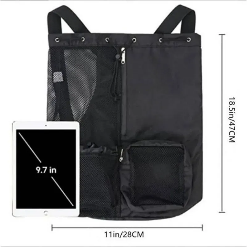 sac à dos de plage en maille avec poche étanche, sac de piscine à cordon, sac de natation imperméable, sac à dos de sport pour hommes et femmes