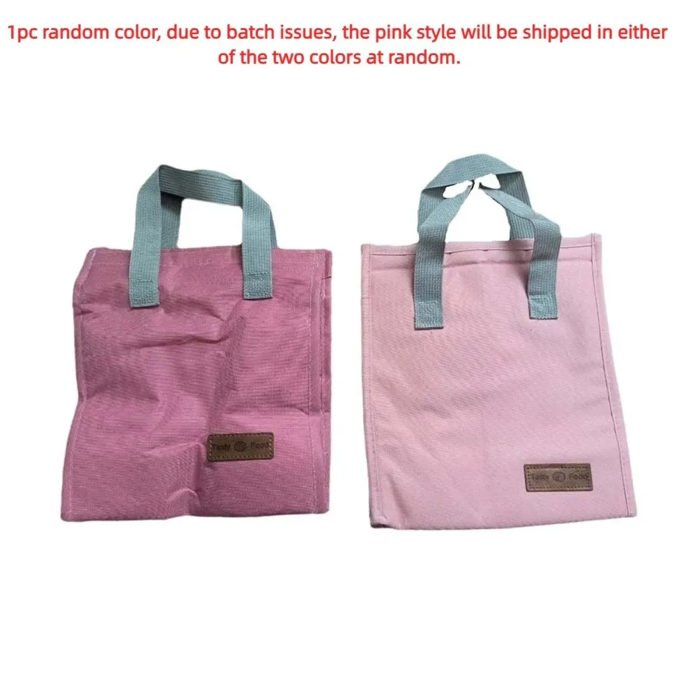 sac isotherme de pique-nique extérieur couleur unie, sac à lunch étanche, organisateur de petit-déjeuner, sacs à main pour aliments, sac fourre-tout en toile pour le déjeuner