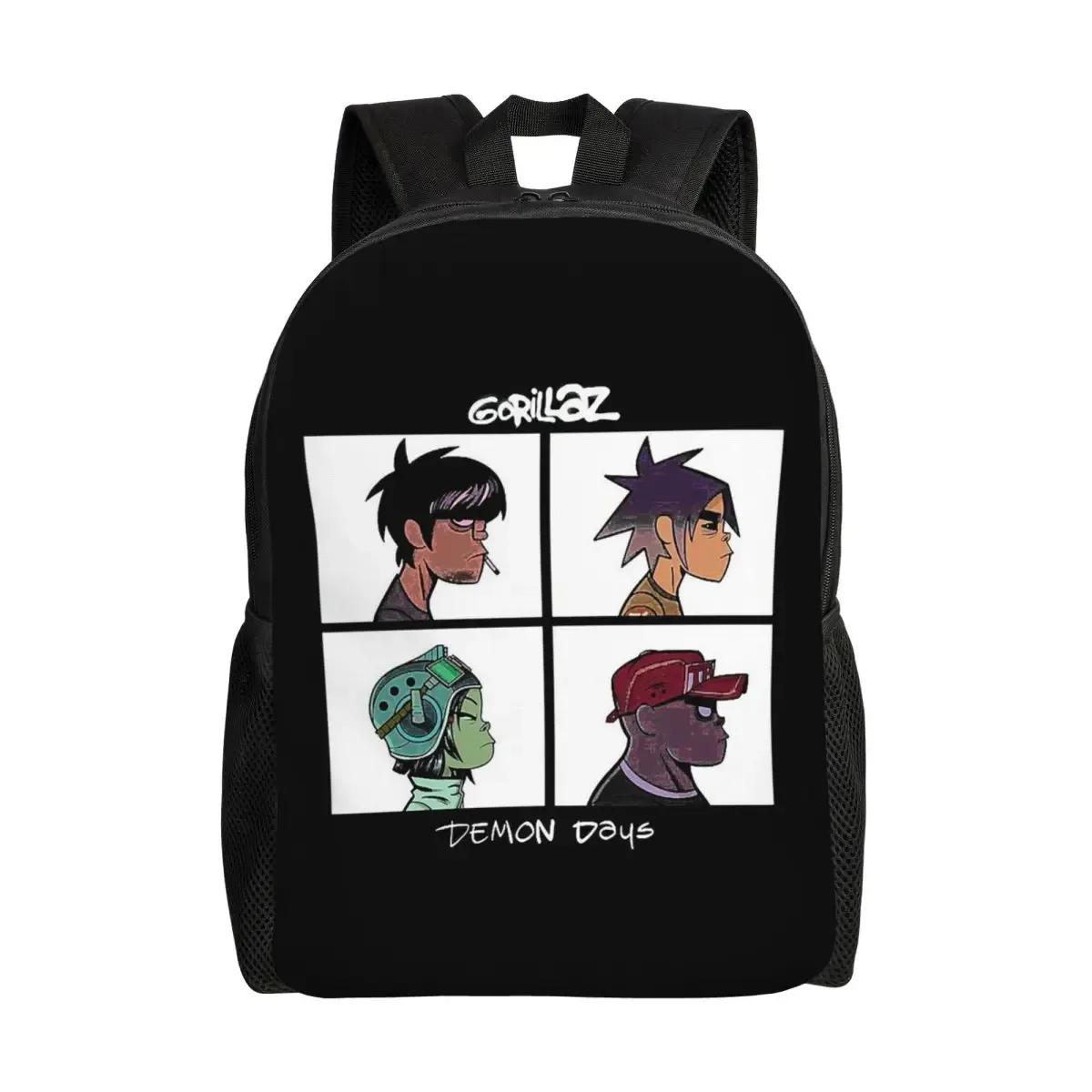 sac à dos de groupe musical gorillaz, sac à livres pour étudiants garçons et filles, sac d'école, sacs à bandoulière pour ordinateur