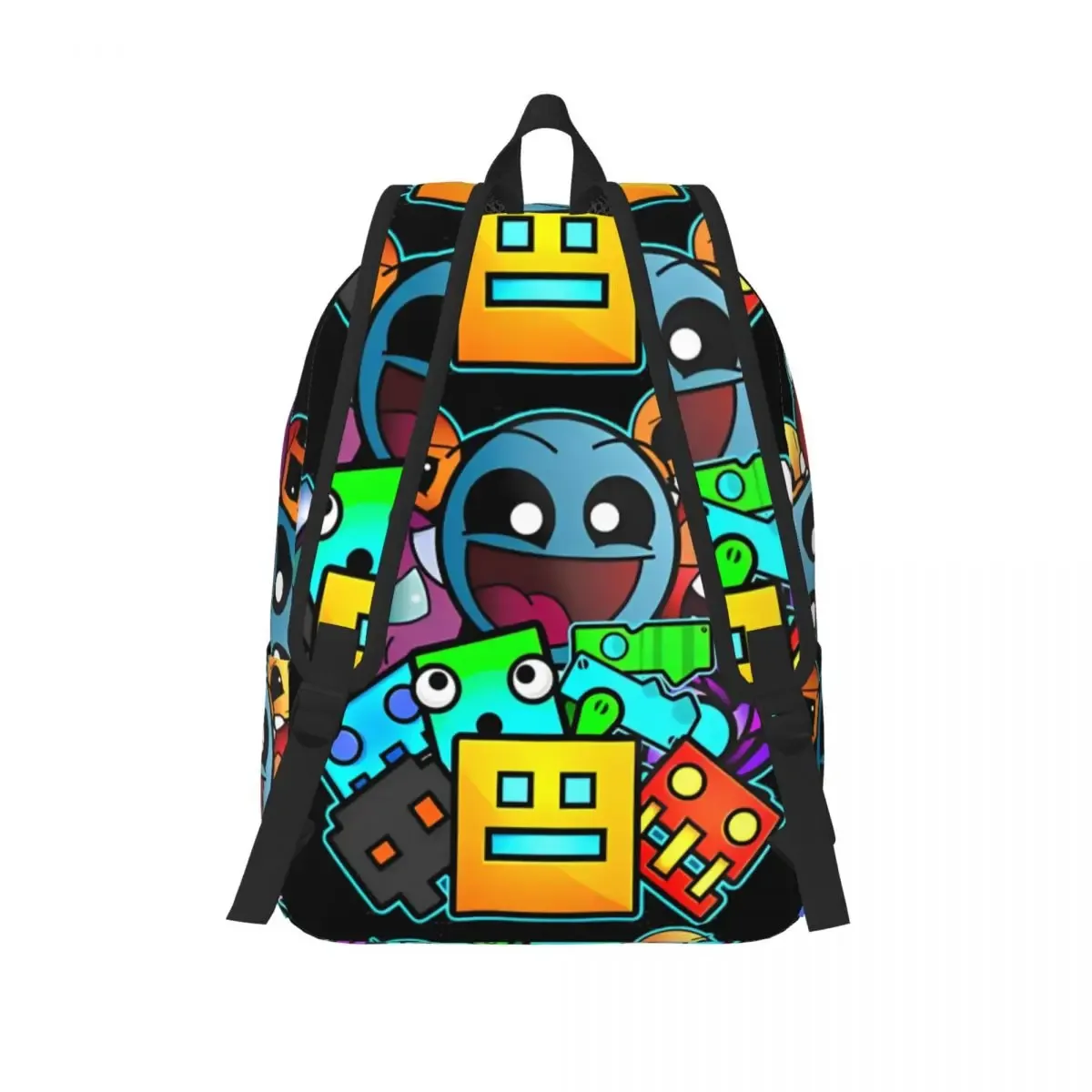 géométrie cube gaming dash sac à dos pour hommes femmes adolescent lycée affaires sac à dos ordinateur portable toile sacs sport
