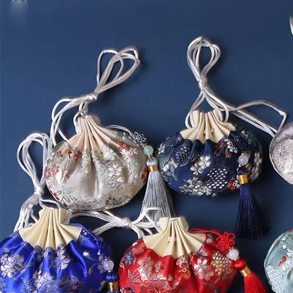 poudres de style chinois pour femmes, sac à main vauxhall africet, sac de rangement de bijoux à pampilles, gril de broderie multicolore, proximité, wstring