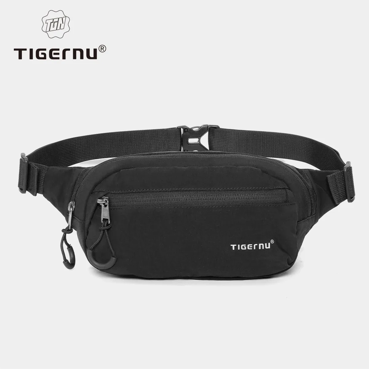 tigernu nouveau sac bandoulière léger pour homme, sac à bandoulière résistant aux éclaboussures, sac banane multifonctionnel pour homme