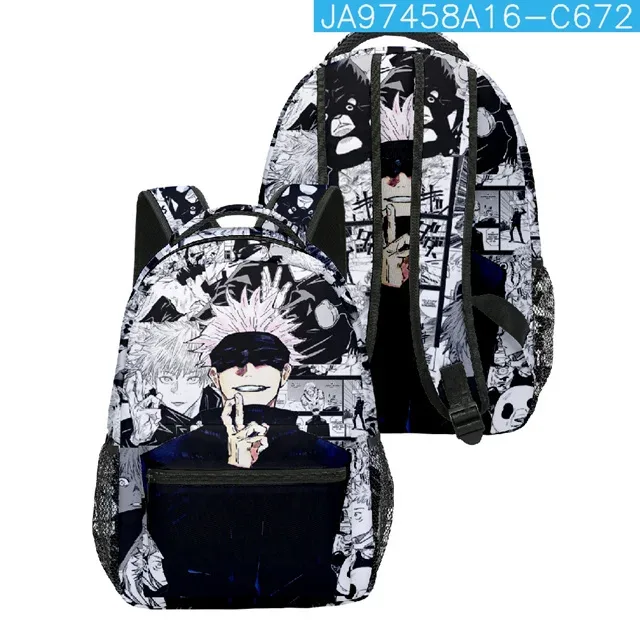 anime gojo satoru sac à dos pour hommes femmes mode étudiant randonnée voyage sac à dos anime manga ordinateur portable toile sacs sport