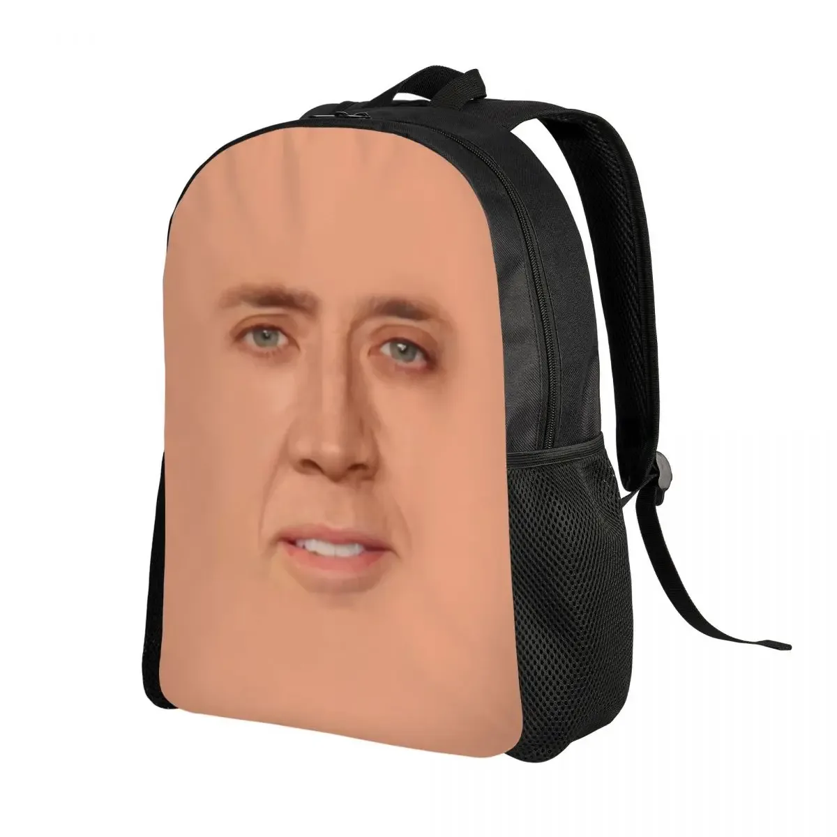 sac à dos personnalisé pour ordinateur portable nicolas cage meme, sac à livres de base pour femmes et hommes, sacs amusants pour étudiants