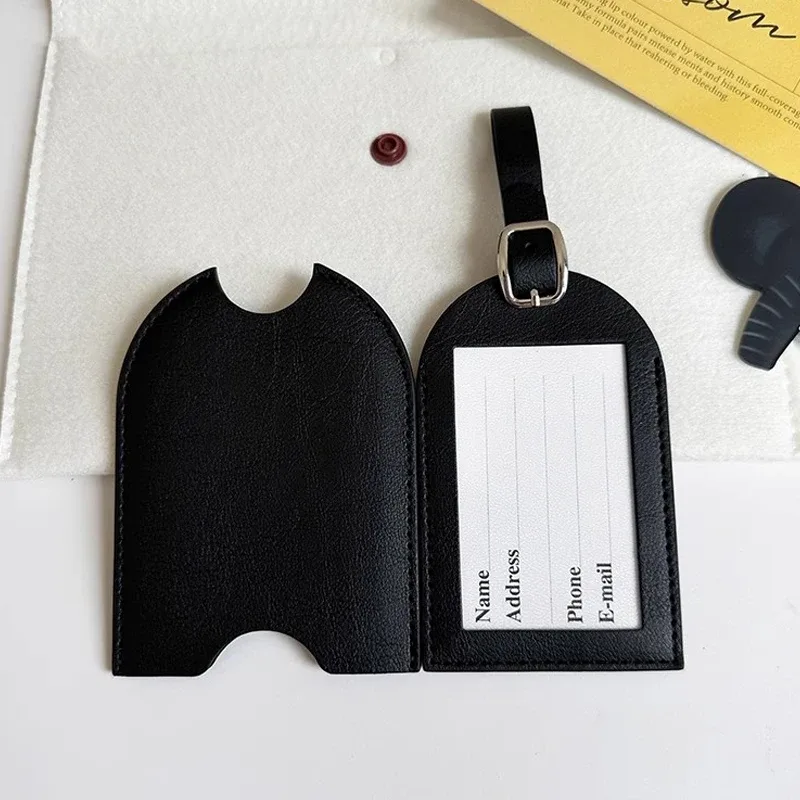 étiquette de bagage avec initiales personnalisées, logo personnalisé, lettre pour hommes et femmes, nom de valise, étiquettes d'avion en pu, accessoires de voyage